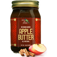 Green Jay Gourmet Low Sugar Apple Butter - All-Natural, Gluten-Free Fruit Spread - Apple Spread With Apples, Cinnamon & Spices - Gourmet Fruit Butter - No Added Sugar Or Corn Syrup - 19 Ounces