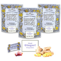 Gem Gem Ginger Candy Chewy Ginger Chews (Original, 5.0Oz, Pack Of 3)