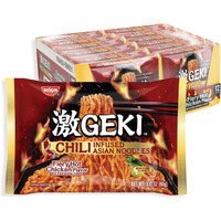 Nissin Geki Fiery Hot Chicken Noodles, 3.17 Ounce (Pack Of 12)