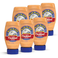 Blue Plate Mayonnaise Creamy Cocktail Sauce, 12 Fl Oz Squeeze Bottle (Pack Of 6)