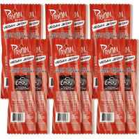 Primal Spirit Vegan Jerky Shiitake Mushroom    - Classic Flavor    - Hot & Spicy-Sweet & Savory, 10 G. Plant Based Protein, Certified Non-Gmo, No Preservatives, Sports Friendly Packaging (12 Pack, 1 Oz)