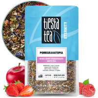 Tiesta Tea - Pomegranatopia | Mixed-Berry Pomegranate White Tea | Premuim Loose Leaf Tea Blend | Low Caffeinated Tea | Make Hot Or Iced Tea & Brews Up To 25 Cups - 1.5 Ounce Resealable Pouch