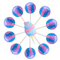 10Ct. Cotton Candy Lollipop Bag (Cotton Candy)