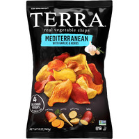 Terra Vegetable Chips, Mediterranean Garlic & Herbs Real Vegetable Chips, 5 Oz (Pack Of 6)