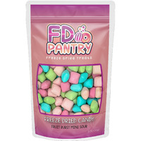 Freeze Dried Fruit Bursts Candy - Mini Sour L Hard Candy Mix 5Oz Treat Snack Gift Bag Cherry, Strawberry, Blue Raspberry, Watermelon Freeze-Dried Candies