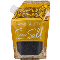 Saltworks Artisan Salt Company Hiwa Kai Black Hawaiian-Style Sea Salt, Coarse Grain, Pour Spout, 16 Ounce