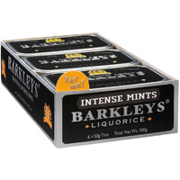 Barkleys Liquorice Breath Mints - Strong Licorice Flavored Cool Mint Candy For Party, After Dinner, Wedding, Every Day Use - Vegan Breath Mints In Reusable Classic Travel Tins - 50-Count, 6-Pack