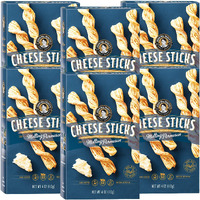 John Wm. Macy's Cheesesticks | Melting Parmesan | Twice Baked Sourdough Crackers Made With 100% Real Aged Cheese, Non Gmo, Nothing Artificial | 4 Oz. (6 Pack)