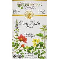 Celebration Herbals Organic Gotu Kola Tea Bags 24 Count