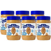 Peanut Butter & Co. Simply Crunchy No Sugar Added Peanut Butter, Non-Gmo Project Verified, Gluten Free, Vegan, 16 Oz (Pack Of 6)