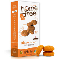 Homefree Mini Ginger Snap Cookies, Gluten Free, Nut Free, Vegan, School Safe And Allergy Friendly Snack, 5 Oz. (Pack Of 1)