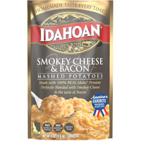 Idahoan Smokey Cheese & Bacon Mashed Potatoes, 4 Oz (Pack Of 12)