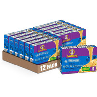 Annie's Deluxe Macaroni And Cheese With Organic Pasta, Classic Real Cheddar Cheese And Shells, 11.3 Oz (Pack Of 12)