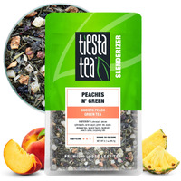 Tiesta Tea - Peaches N Green | Smooth Peach Green Tea | Premium Loose Leaf Tea Blend | Medium Caffeinated Green Tea | Make Hot Or Iced Tea & Brews Up To 25 Cups - 1.5 Ounce Resealable Pouch
