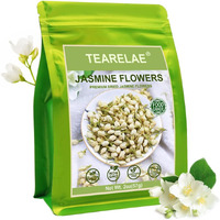 Tearelae - Dried Jasmine Flowers Bud - Edible Flowers For Drinks - 100% Pure Natural Dried Herbs Loose Leaf Herbal Tea - For Soap Making, Bath Bombing, Candle Making And Tisanes - 2Oz/57G