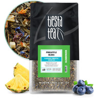 Tiesta Tea - Pineapple Blues, Blueberry Pineapple Green Tea, Premium Tropical Loose Leaf Tea, Medium Caffeinated, 200 Cups -16Oz Resealable Bulk Pouch