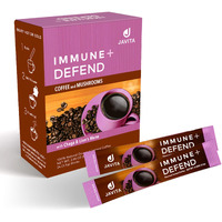 Mushroom Coffee By Javita, Immune & Defend Blend Of Chaga, Lion's Mane And Dark Roast Coffee For Morning Boost, Immune Support; Keto-Friendly, 1 Box / 24 (3.5 G) Serv.