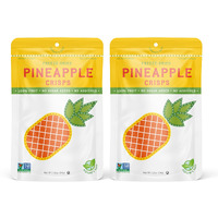 Natures Turn Freeze-Dried Fruit Snacks, Pineapple Crisps, Pack Of 2 (1.2 Oz Each)