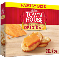 Town House Oven Baked Crackers, Lunch Snacks, Snack Crackers, Family Size, Original, 20.7Oz Box (1 Box)