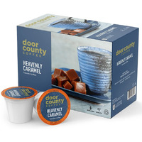 Oor County Coffee Heavenly Caramel Flavored Coffee Ground | 10 Count Single Serve Cups | Medium Roast | 100% Specialty Arabica Coffee | Flavored Gourmet Coffee | Sweet & Buttery Caramel Coffee