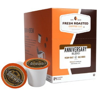 Fresh Roasted Coffee, Anniversary Blend, Medium Roast, Kosher, K-Cup Compatible, 24 Pods