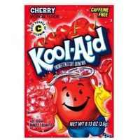 Kool-Aid Soft Drink Mix - Cherry Unsweetened, Caffeine Free, 0.13 Oz/Envelope (Pack Of 15)