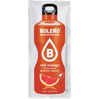 Bolero - Red Orange Flavored, Sugar Free And Low Calorie Powdered Drink Mix, Makes 1/2 Gallon For Strong Flavor Or 1 Gallon For Mild Flavor, 12 Large Sachets - Europe's Favorite Drink Mix
