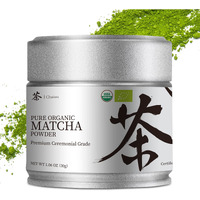 Chaism Ceremonial Grade Matcha Green Tea Powder - Premium First Harvest Usda Organic Gluten-Free Vegan, 100% Pure Unsweetened No Additives, 1.06Oz Tin