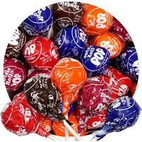 Tootsie Roll Pops With Chocolate Tootsie Roll Center, 1Lb Bulk Bag (Approx 22 Count), Original Assorted Fruit Flavors, The Hampton Popcorn & Candy Company