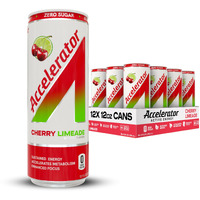Accelerator Cherry Limeade Energy Drink, 12 Fl Oz Can (Pack Of 12)
