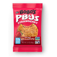Bobo's Peanut Butter & Strawberry Jelly Oat Snack, 24 Count, Healthy Everyday Snack, A Satisfying Treat That Provides A Quick Energy Boost