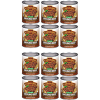 Keystone All Natural Ground Beef 28 Ounce Long Term Emergency Survival Food Canned Meat | Fully Cooked Ready To Eat | Gluten Free Family Pack Of 12