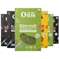 The Only Bean - Soy, Black Bean, And Edamame Spaghetti & Fettuccine - Gluten Free Pasta, Keto Low Carb Pasta Noodles, Protein Pasta, Organic Healthy Noodles, Vegan Pasta - 8 Oz (6 Pack) (Variety Pack)