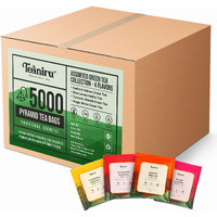 Teaniru, Assorted Wellness Tea Collection - 5000 Individual Sachets | 4 Gourmet Flavors, Real Ingredients | For Corporates & Restaurants | Hot Or Cold Easy Brew, Zero Sugar