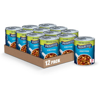 Progresso Minestrone Soup, Vegetable Classics Canned Soup, 19 Oz (Pack Of 12)