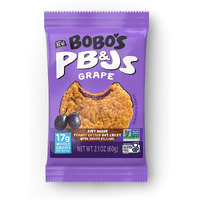 Bobo's Peanut Butter & Grape Jelly Oat Snacks, 24 Count, Healthy Everyday Snack, A Satisfying Treat That Provides A Quick Energy Boost