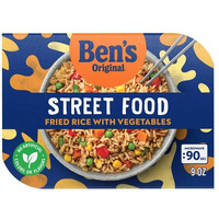 Ben's Original Street Food Fried Rice With Vegetables, Prepared Entr  E, Microwave In 90 Seconds, 9 Oz (Pack Of 6)