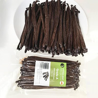 50 Tahitian Vanilla Beans Grade A By Fitnclean Vanilla For Baking, Extract And Paste. ~5"" Bulk Fresh Raw Non-Gmo Whole Gourmet Pods