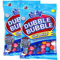 Fruit Flavored Gum Balls, Machine Size Refills, Kosher Certified Parve, 5Oz Bag (2-Pack)