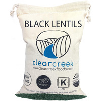 Lentils | Black Beluga | 64 Ounce Bag | Non-Gmo | Kosher | Vegan | Non-Irradiated