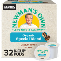 Newman's Own Organics Newman's Special Blend, Keurig Single-Serve K-Cup Pods, Medium Roast Coffee, 32 Count
