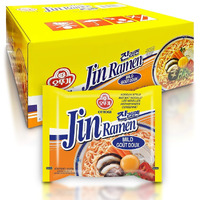 Ottogi Jin Ramen Mild Flavor, 4.23 Oz (Pack Of 18) - Authentic Korean Instant Noodles, Delicate And Savory Broth, Quick And Easy Meal