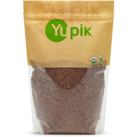 Yupik Organic Brown Flax Seeds, 2.2 Lb, Gluten-Free, Non-Gmo, Kosher, Vegan, Raw Seeds, Rich In Omega-3, Excellent Source Of Fiber, Plant-Based Protein, Ideal For Baking & Topping