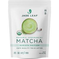 Jade Leaf Matcha Organic Ceremonial Grade Matcha Green Tea Powder - Authentic Japanese Origin - Barista Edition For Cafe Quality Tea & Lattes (1 Pound)