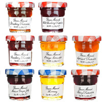 Bonne Maman Assorted Preserves - Strawberry, Apricot, Raspberry, Orange, Cherry, Honey, Grape, Blueberry - 8 Jars X 1 Oz