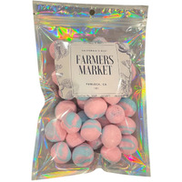 Farmers Market Cotton Candy Taffy - Blue And Pink, Freeze-Dried Freshness, Fluffy, Soft Texture - Whipped Cotton Candy Taffy, (2 Oz)