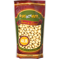 Raw Deluxe Macadamia Nuts - 4 Lbs - Shelled & Unsalted Premium Quality Kosher Raw Macadamia Nut Snack Pack By We Got Nuts - Natural Gourmet Fresh Macadamia Nuts Bulk - Packed In A Resealable Pouch Bag