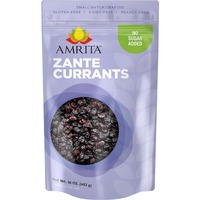 Amrita Zante Black Currant 1 Lb | No Added Sugar, Naturally Sweet, Gluten Free Dried Fruit | Packed Fresh In Resealable Bags | Dried Currants, Vegan Snacks, Healthy Snacks
