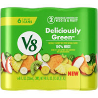 V8 Deliciously Green 100% Fruit And Vegetable Juice, 8 Fl Oz Can (6 Pack)