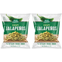 Fresh Gourmet Crispy Lightly Salted Jalapenos Crunchy Snack And Salad Topper 16 Ounce (Pack Of 2)